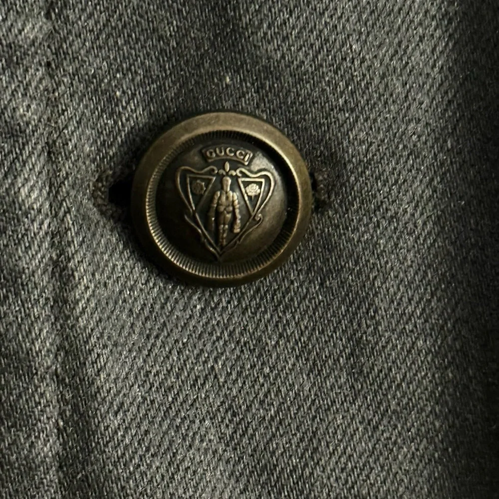GUCCI Archival 2008 FW Runway Military Field Jacket Waxed Canvas Grey 50 L